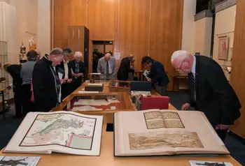 Visitors view collections at Cardinal O'Fiaich Library and Archive