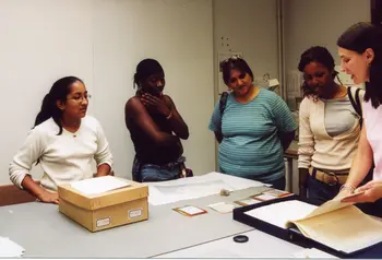Volunteers explore black history archives