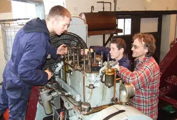Trainees at work at the boatyard