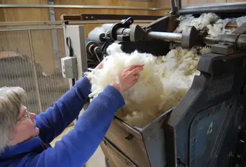 Working at the wool mill