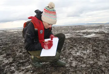 A marine conservation graduate at work