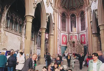 Inside view of the Monastery of St Francis, Gorton