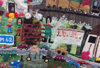 A tapestry documenting the story of Chat Moss