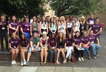 A group of young volunteers of the Mental Health, Past, Present, Future project