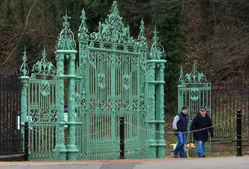 Entrance gates to Pontypool Park