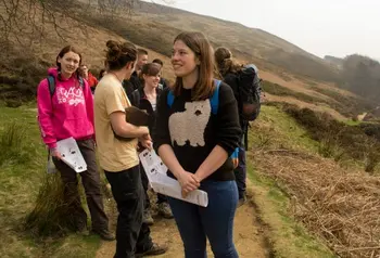 Students monitoring on the moors