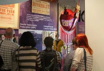 Visitors to the exhibition