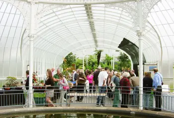 Visitors in Kibble Palace