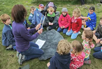 Children learning about natural heritage