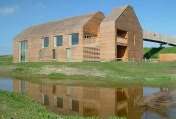 A visitor centre in a wildfowl reserve at Welney