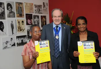 Project participants receiving their award on Awards Day