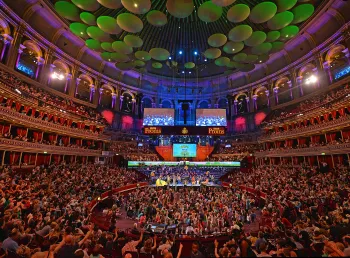 An interior view of the Royal Albert Hall