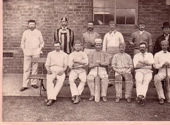 Archive image of the Derbyshire cricket team