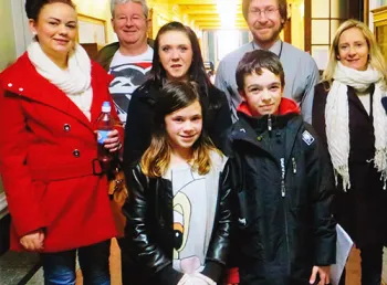 Adults and children from the project