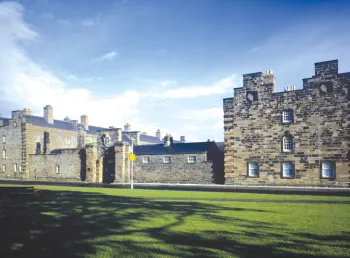 The historic buildings at the Berwick Barracks site on a sunny day