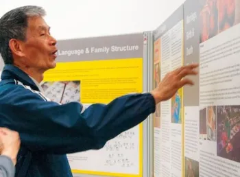 People learning about Chinese Heritage in Birmingham