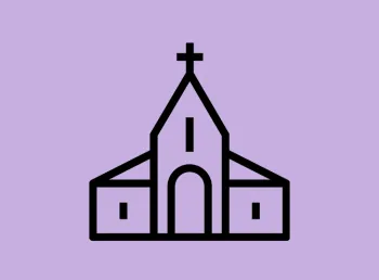 An icon of a church building