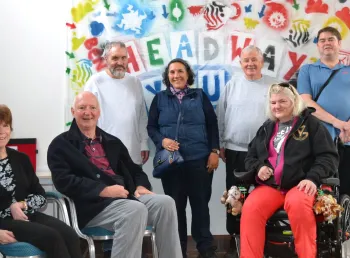 A group of museum volunteers