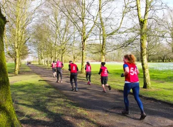 Runners in Heaton Park