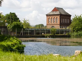 A building in Walthamstow Wetlands