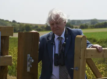 Sir David Attenborough opens the new pathway