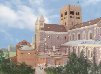 Artist's impression of the new welcome centre