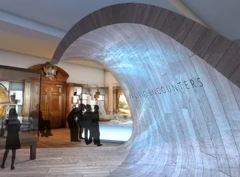 Illustration of Pacific Encounters gallery at National Maritime Museum