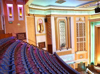 The auditorium, restored to its original state in 1932 with exact replica seating