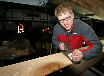Helping out at Blyth Tall Ship Building