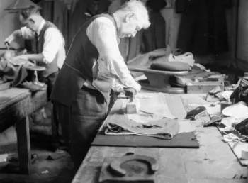 A Savile Row tailor at work