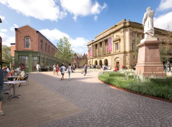 An artist's impression of the Northgate and Blakey Moor townscape heritage scheme