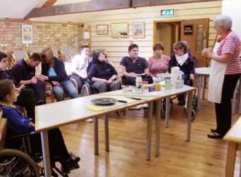 A workshop occurring within Stotfold Watermill