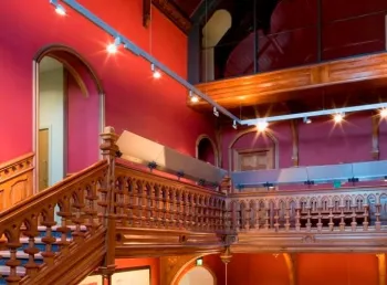 The main hallway of the Bishop's Palace following renovation