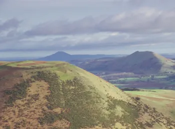 Panorama of the Shropshire Hills AONB 
