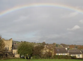 Rainbow over Churchfield, Denby Dale