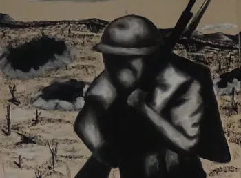 Charcoal drawing by Brothers Behind Bars participant, John G