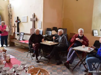 Community and volunteers at photography exhition