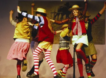 Children performing a traditional dance