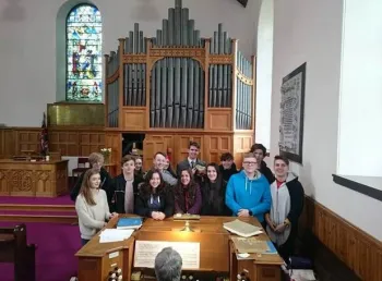 Project participants at Kingussie Parish Church