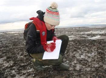 A marine conservation graduate at work