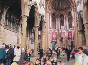Inside view of the Monastery of St Francis, Gorton