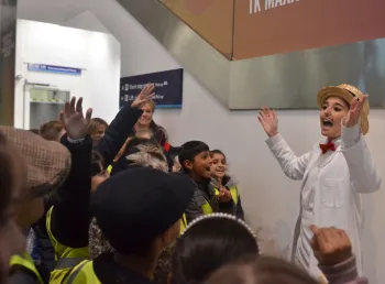 Peformers of the New Street Station history project