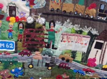 A tapestry documenting the story of Chat Moss