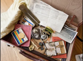 First World War archive material including medals and photographs