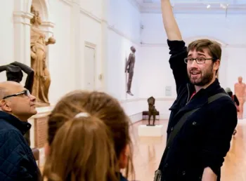 People visiting Leeds Art Gallery and the Thackray Medical Museum