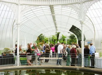 Visitors in Kibble Palace