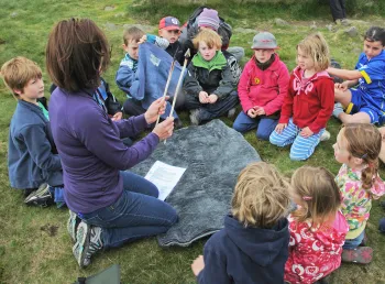 Children learning about natural heritage