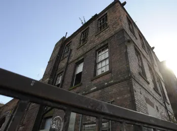 A derelict building