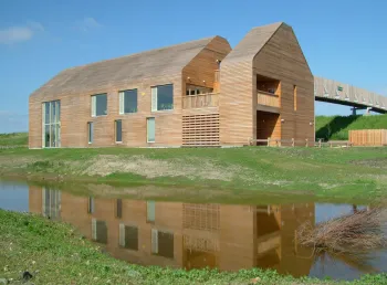 A visitor centre in a wildfowl reserve at Welney