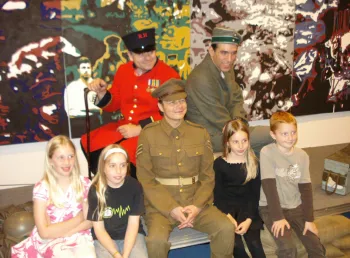 Young people exploring the City of Westminster Archives 